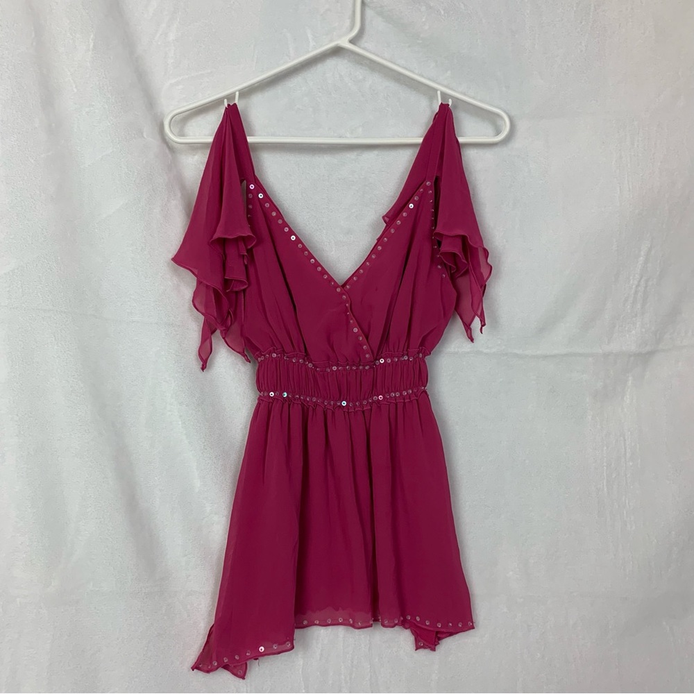 bisou bisou small fuschia pink cami size 4 - Picture 8 of 9
